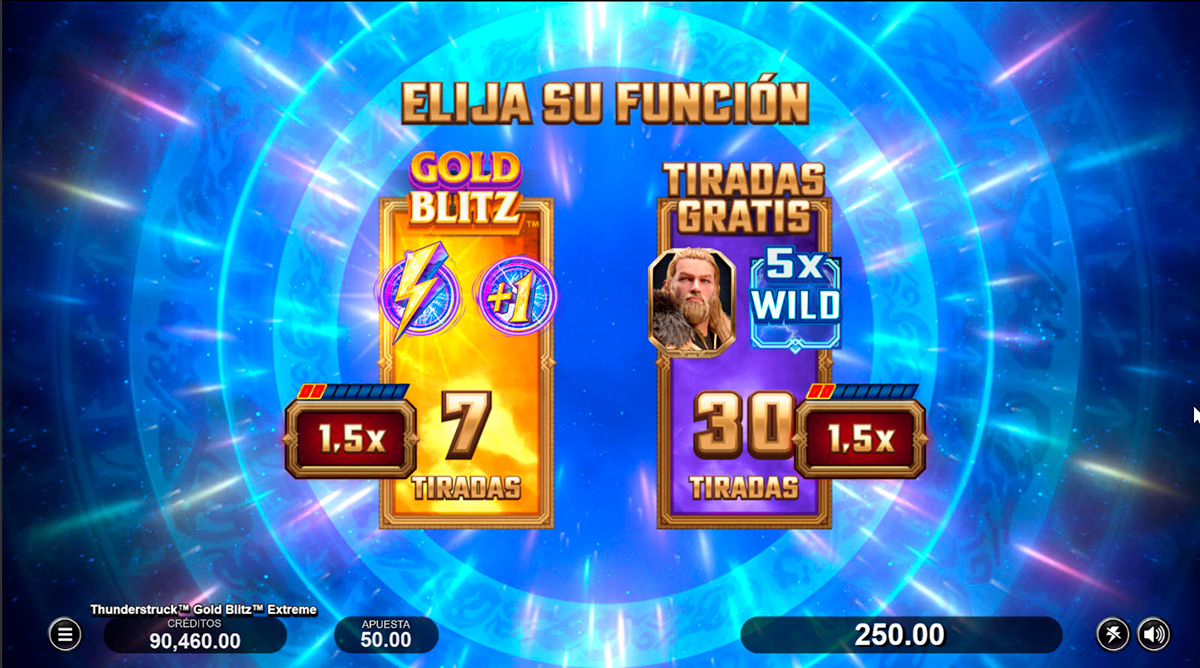 Thunderstruck Gold Blitz Extreme Giros